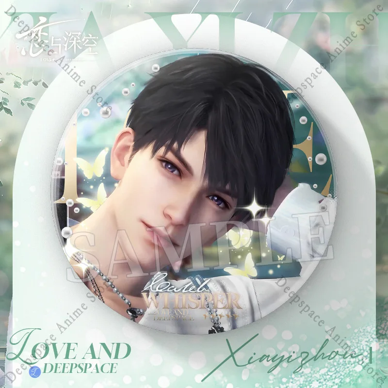 لعبة الحب والفضاء العميق سيلوس رافاييل زين كازيفير كاليب أنيمي تأثيري الربيع والزهرة 75 مللي متر شارة بروش شعار دبوس ديكور هدية