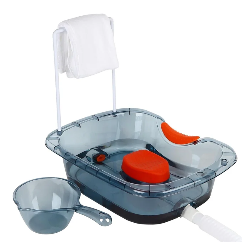 

ABNO-Умывальник для волос прикованной к постели — портативная чаша для шампуня и раковина для дома для пожилых людей — лоток для мытья волос