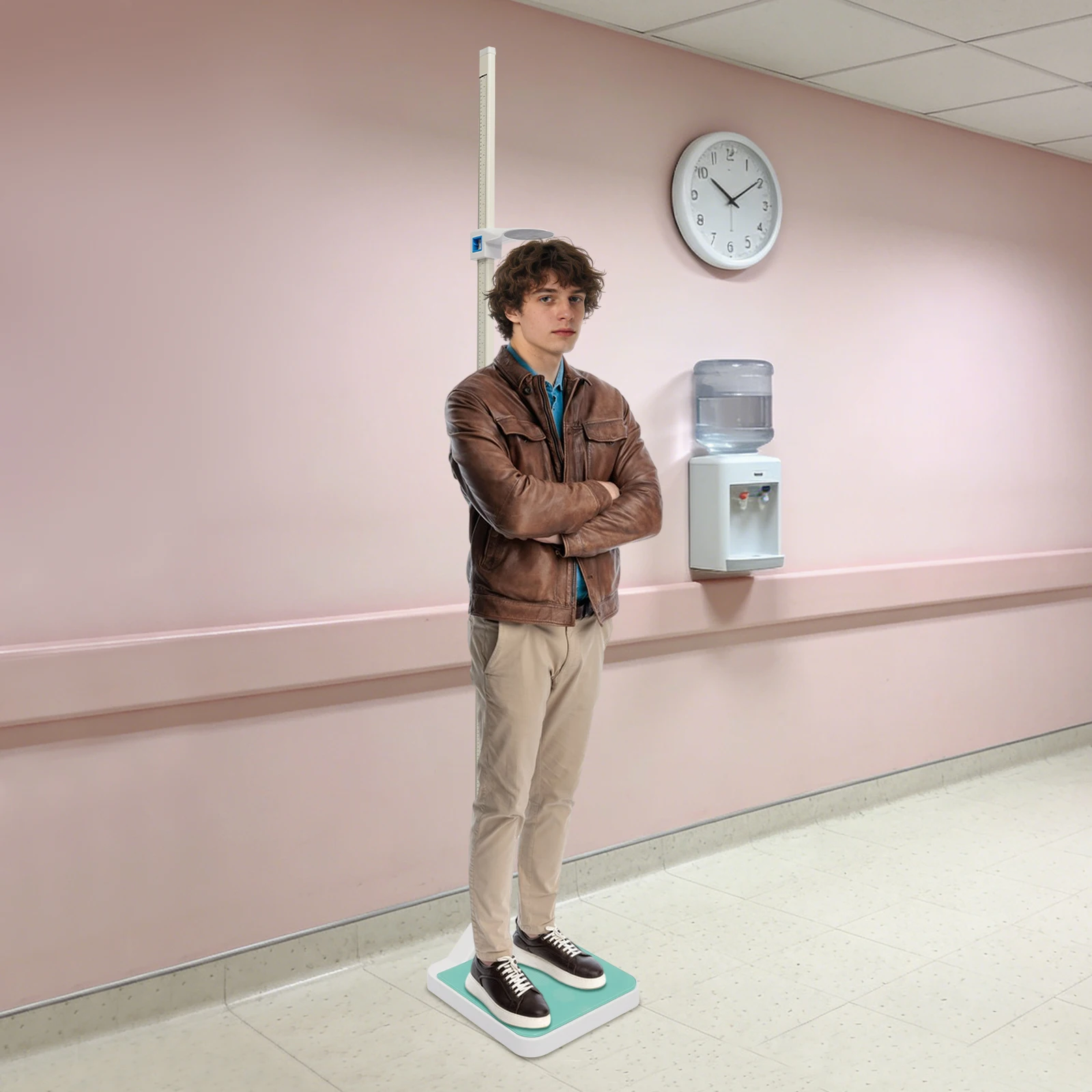 

Professional Medical-Grade Height Weight Scale 2-in-1 Body Measuring for Hospital Clinic&Home Use|Auto-Zero Voice Broadcast