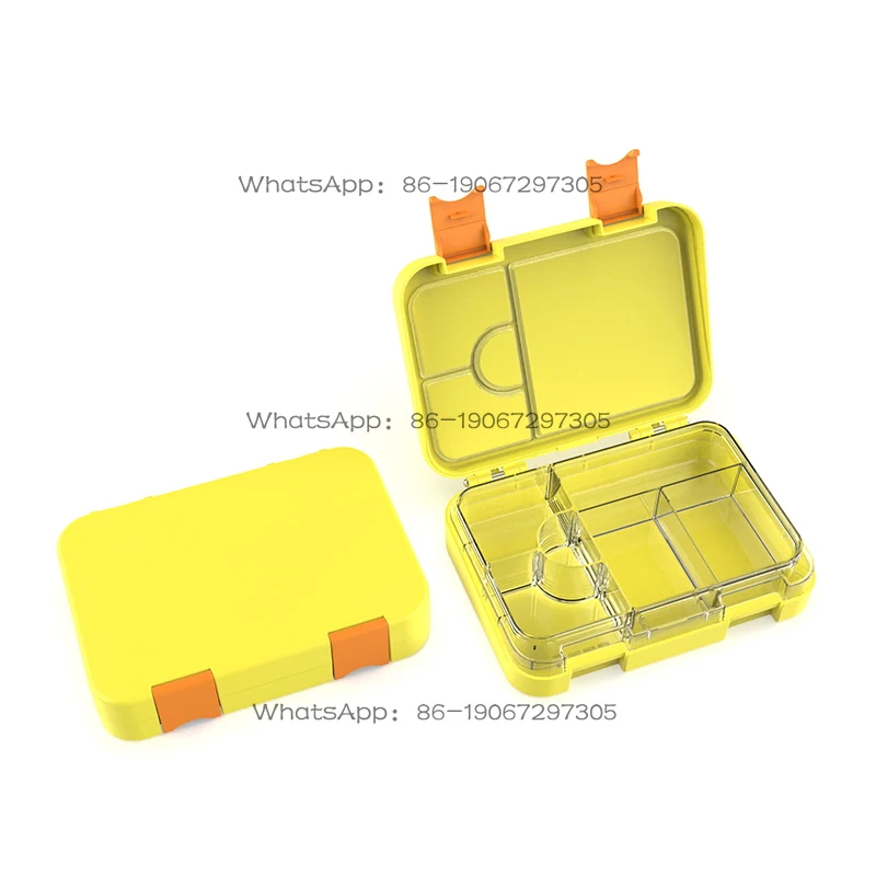 

Office Workers Can Microwave Oven Heating Special Food-grade Fresh-keeping Plastic Bento Box with Rice