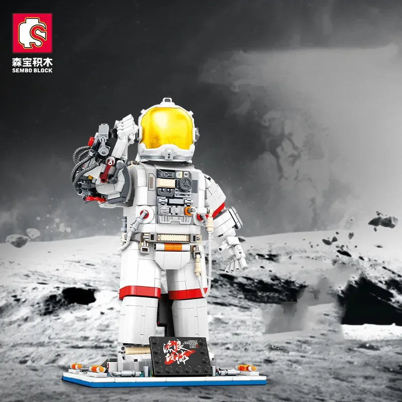 

SEMBO BLOCK Wandering Earth Astronaut brick model room decoration collection ornaments hero character boy toy girl birthday gift