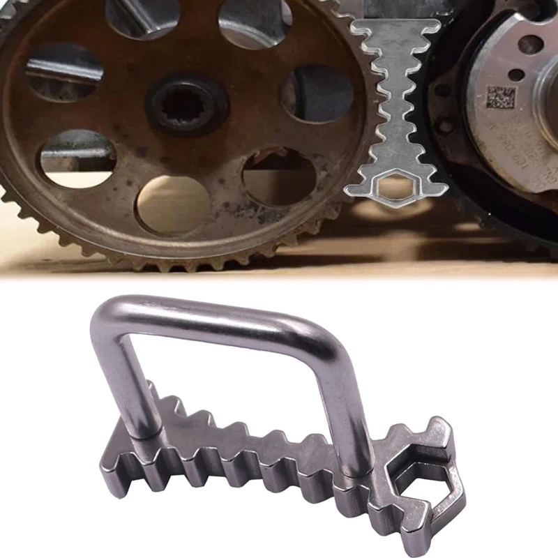 1 peça ea211 ferramenta de sincronização de carro liga de aço kit de sincronização portátil ferramenta de fixação de polia de correia adequada para vw audi skoda 1.4t/1.4/1.5/1.6
