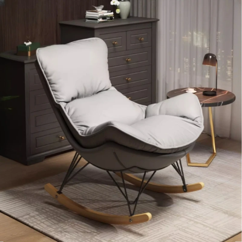 

Nordic Modern Living Room Chairs Comfort Lounge Rocking Recliner Chairs Ergonomic Comfortable Silla Mesedora Bedroom Furniture