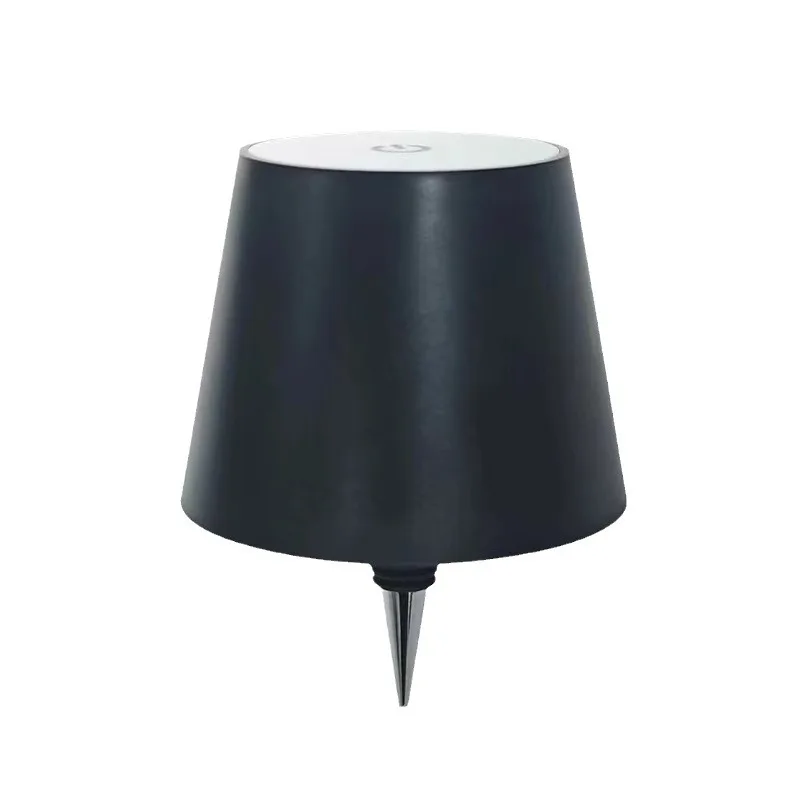 충전식 와인병 데스크 램프 플러그인 LED 바 투명 식탁 장식 분위기 조명 작은 야간 조명 뾰족한 테이블 램프