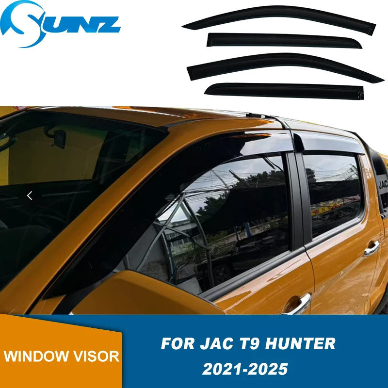 

Side Window Deflector For JAC T9 Hunter 2021 2022 2023 2024 2025 Weathershield Door Visor Wind Rain Sun Guard Accessories