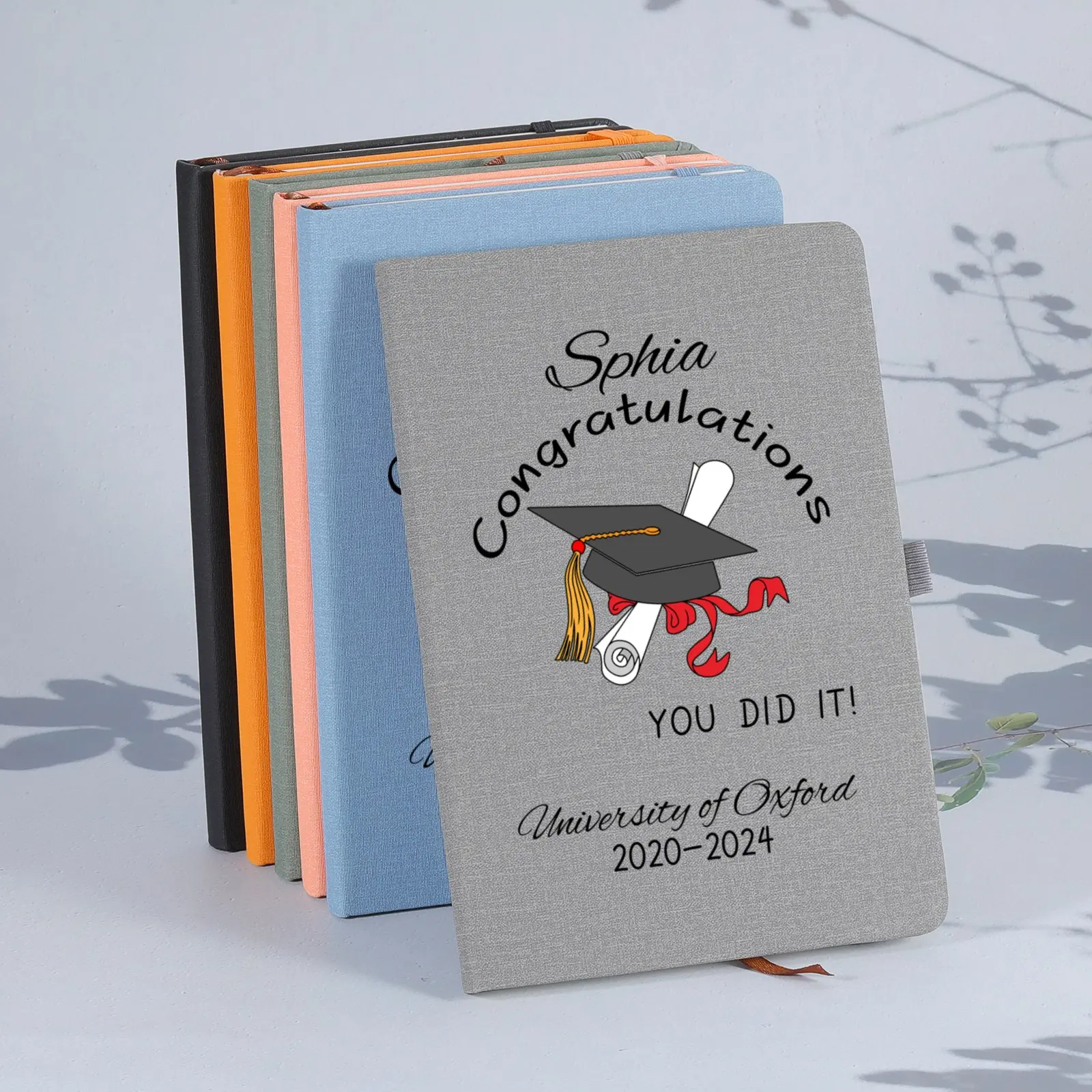 

2020-2024 Graduation Gift Personalized Notebook Notepad Custom Name School Graduate Journal for Friends Son Daughter Note Books