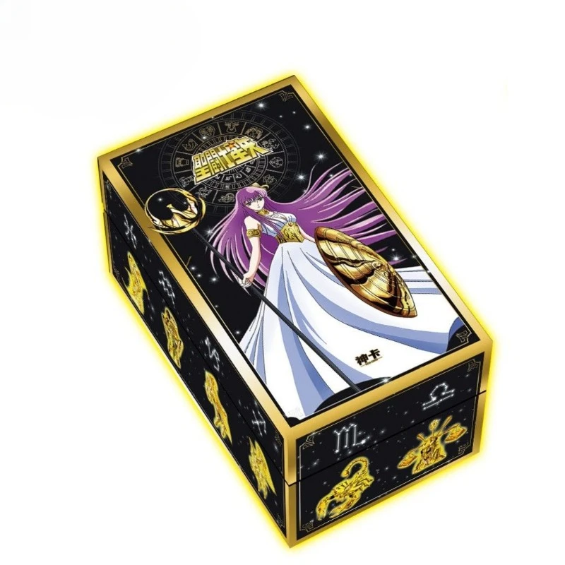 Saint Seiya Card Collection Cards Box Anime Peripherals Characters Saori Kido Seiya Shiryu Paper Hobby Children\'s Gifts Toys