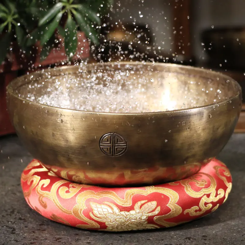 

Handmade Buddha Sound Bowl Planetary Energy Copper Chime Yoga Full Moon Singing Bowl Ideal for Relaxation and Meditation