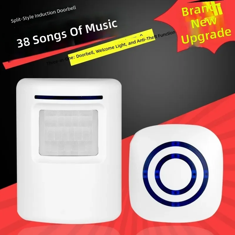 for Infrared Induction Doorbell 38 Ringtones  Plug in Doorbell Shop Welcome Lane Alarm
