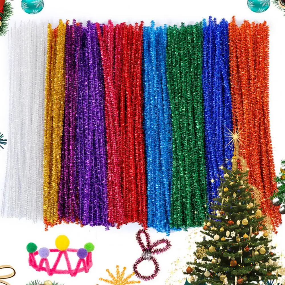 School Crafts Supplies Twist Bars for Crafts Colorful Pipe Cleaners Craft Kit Flexible Wire Stems for Kids' Diy Art Projects