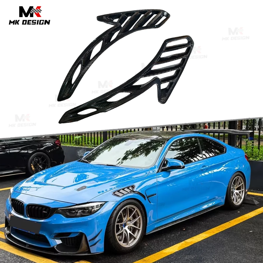 

Carbon Fiber Side Fender Air Vent Trim Cover For BMW F80 M3 F82 F83 M4 2015-2020 Car Exterior Intake Mouldings Strip Auto Part