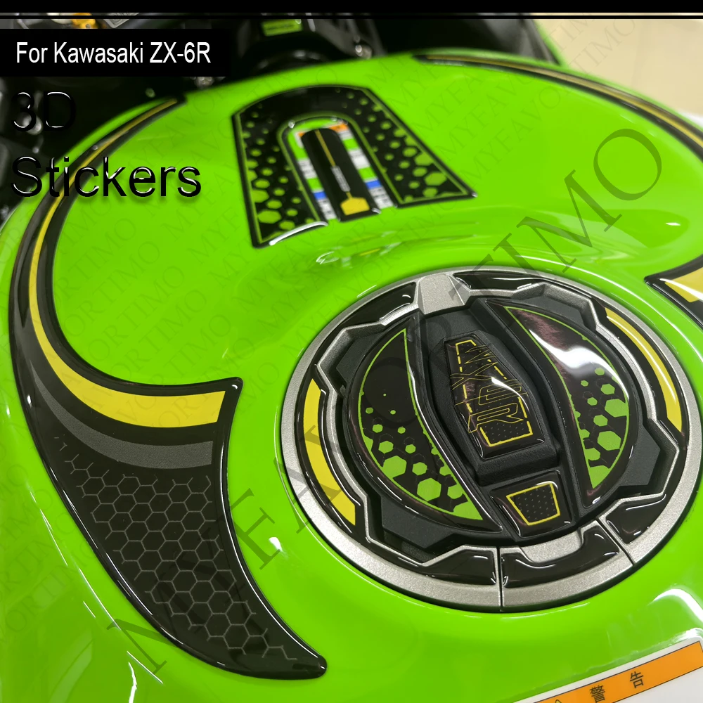오토바이 스티커 연료 탱크 패드 그립 페어링 윈드스크린 윈드쉴드 장식 키트 가와사키 닌자 ZX-6R ZX6R ZX-6R 2024용