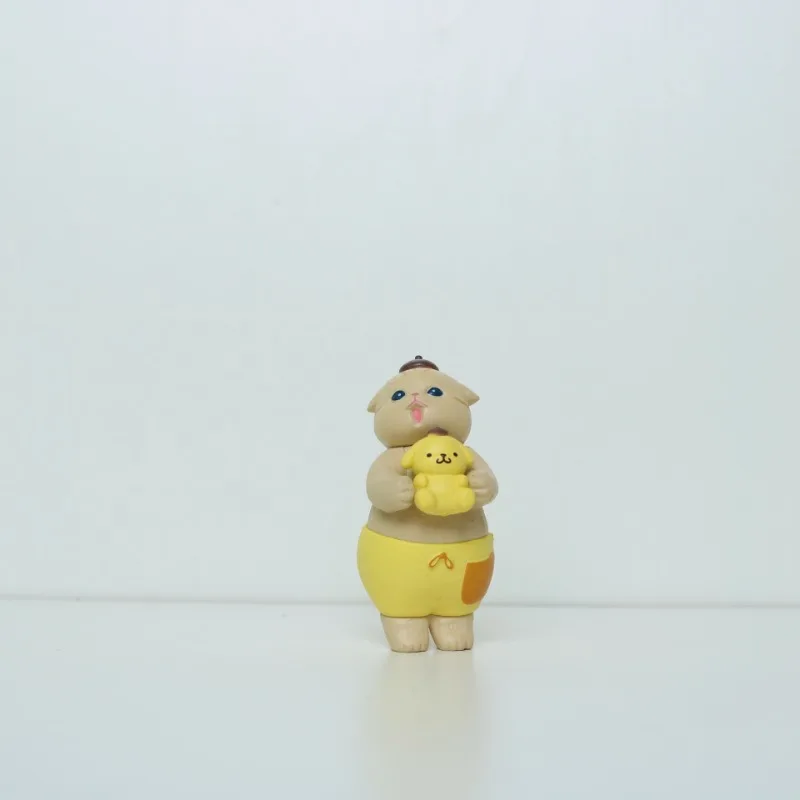 漫画の様々な種類のサメ猫、エビ炒め猫、アクションフィギュア、ミニチュアオーナメントアクセサリー、車内インテリア、デスクトップフィギュア玩具