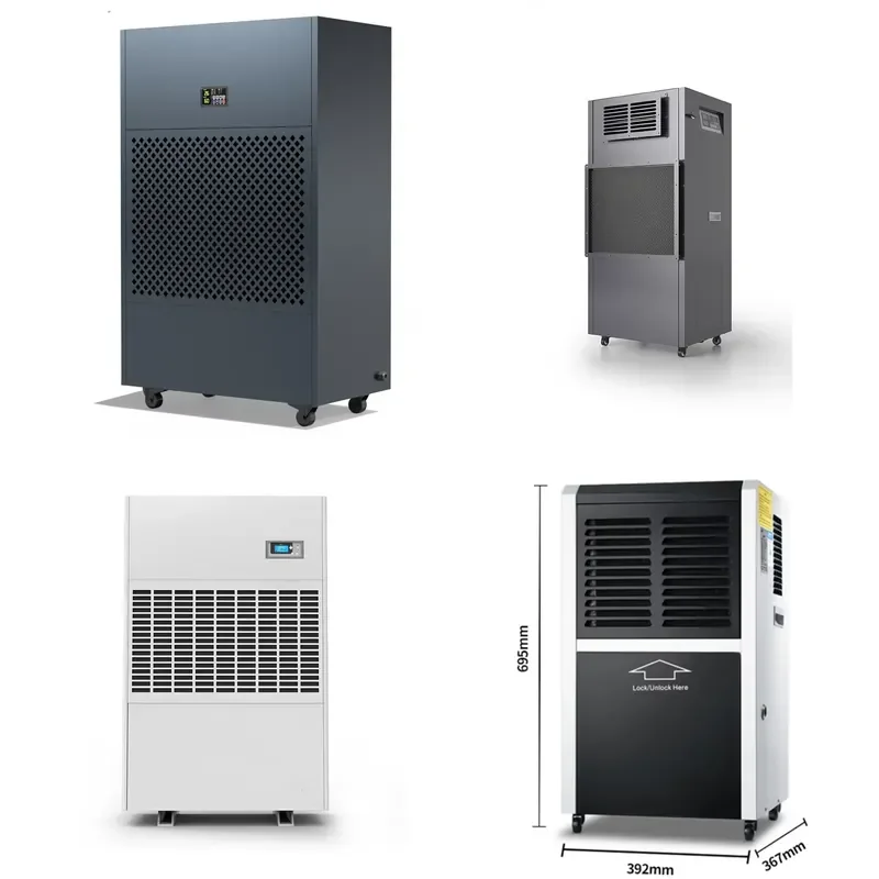 Industrial Compressor Dehumidifier Farm Construction Garage Use 380V New Conditioned Industrial Dehumidifier