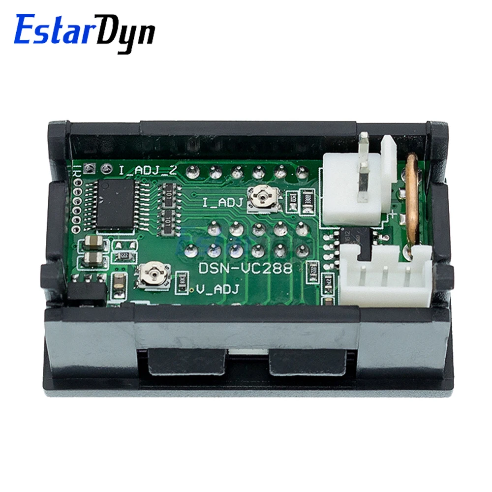 DC 0-100V 10A LED Digital Voltmeter Ammeter Dual Display Voltage Current Meter Red Blue Fine Adjustment for Car Battery Solar - view 2