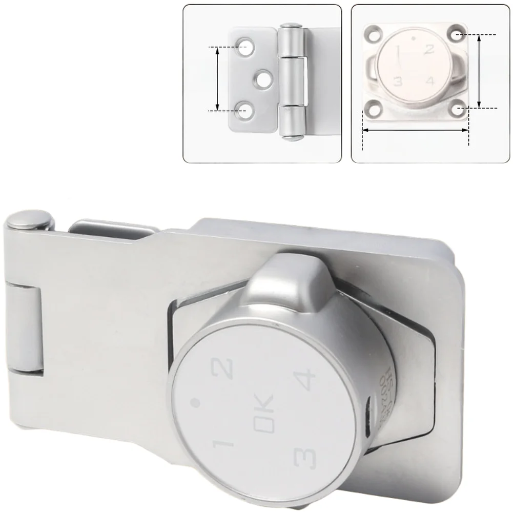 Electronic Password Lock with Anti Peeping Tech for Cabinet Door Drawer Fridge Safe USB Rechargeable Zinc Alloy
