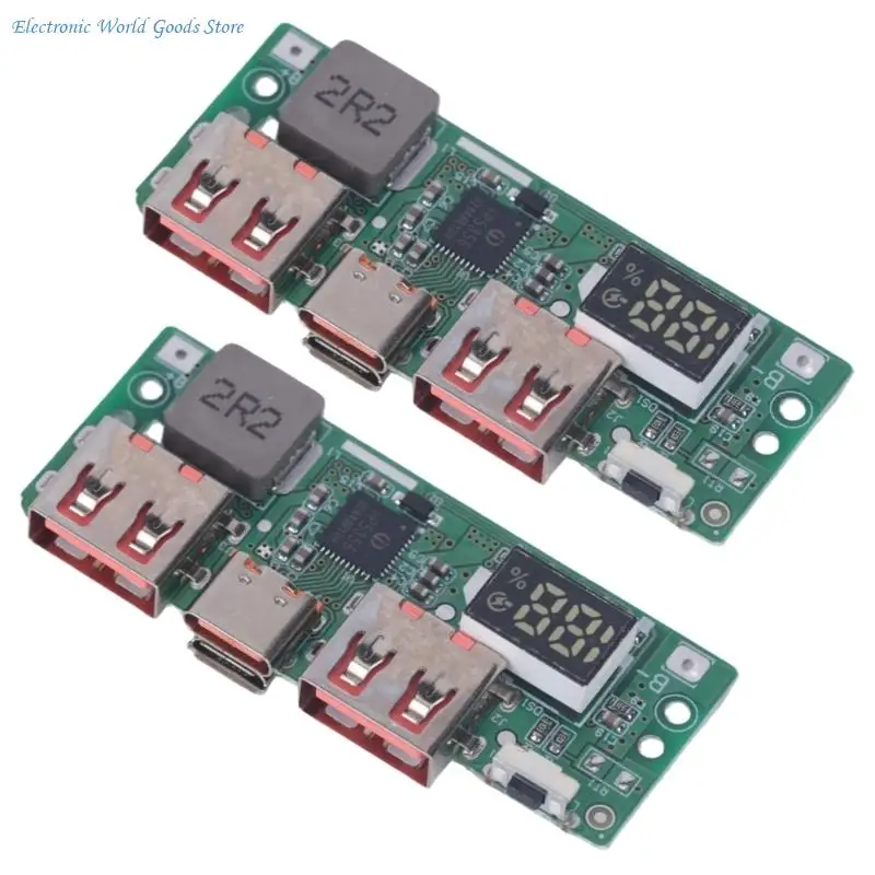 A3PD 5V 3A IP5356 TYPE C USB Lithium Battery Digital Display Fast Charging Module