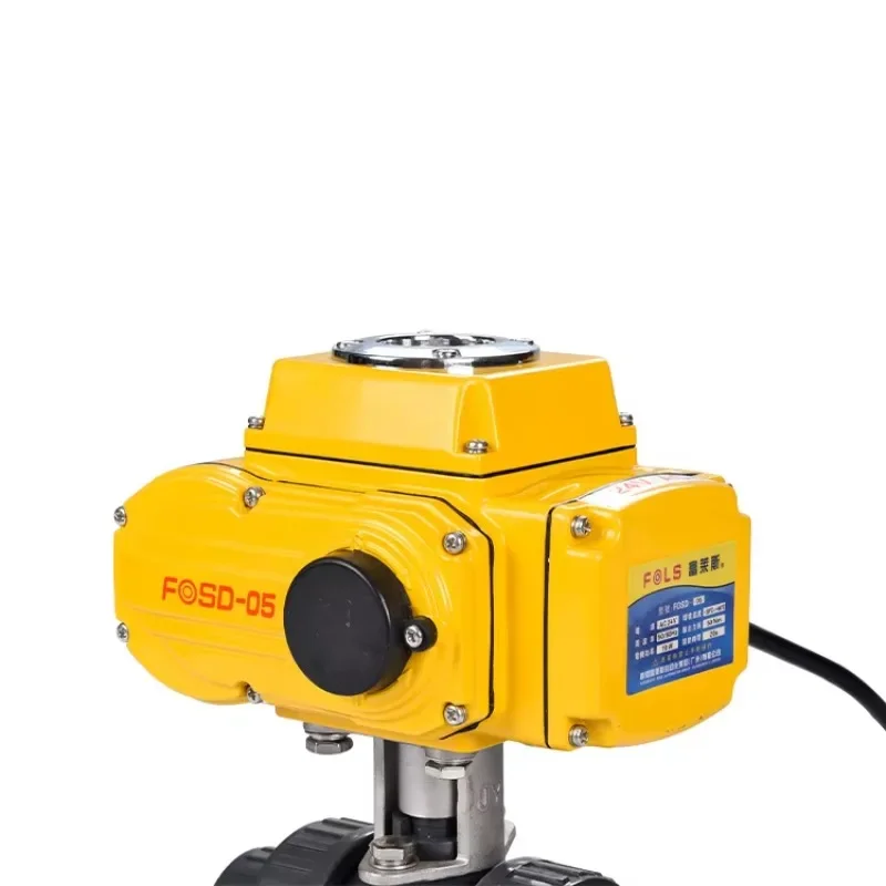 FLQ961F-10 Electric Three-Way PVC Ball Valve With On-Off Modulating Control