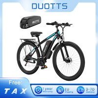 DUOTTS C29 Electric E-bike 750W Mountain Bicycle Double battery 2*48V 15Ah Batteries 50km Range 50km/h Max Speed With Rear Rack