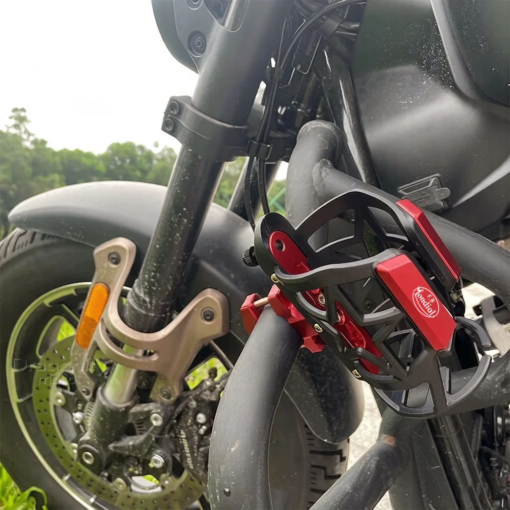 Cup Holder For FB Mondial Flat Track HPS 125 300 Hipster Imola SMT SMX 125 Enduro Motard Motorcycle Beverage Water Bottle Cage view 3