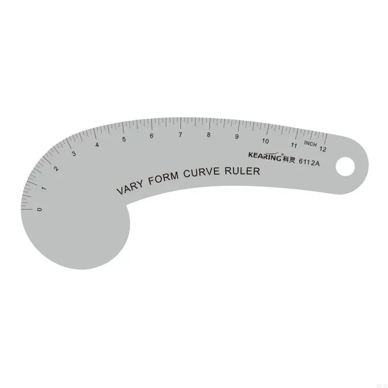 Professionelles Kleidungsmuster-Lineal aus Aluminiumlegierung für Kleidungsdesigns und Schneiderei B03E – Detail 5