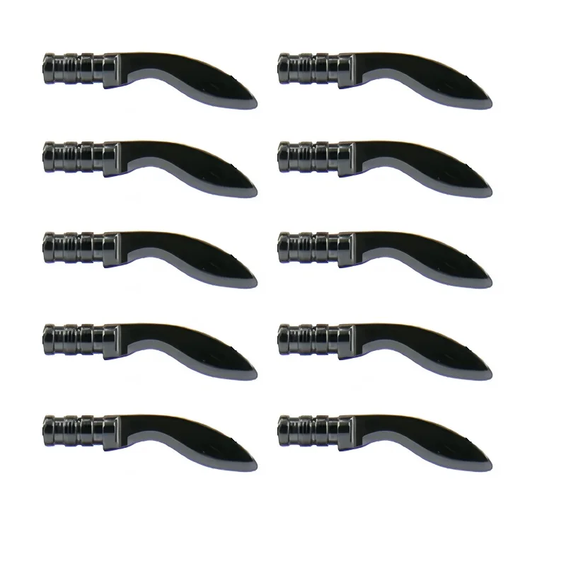10PCS/SET Military Weapons Cold Weapon Knife Axe Scythe Soldier Mini Action Figures Accessories Army Building Blocks Bricks Toys