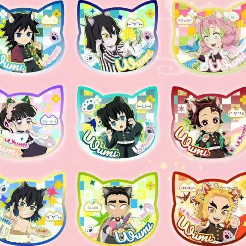 Demon Slayer Collection Hashira Chronicles Art Card Blind Box 90*90mm Limited Diverse proces speelkaart Party Games