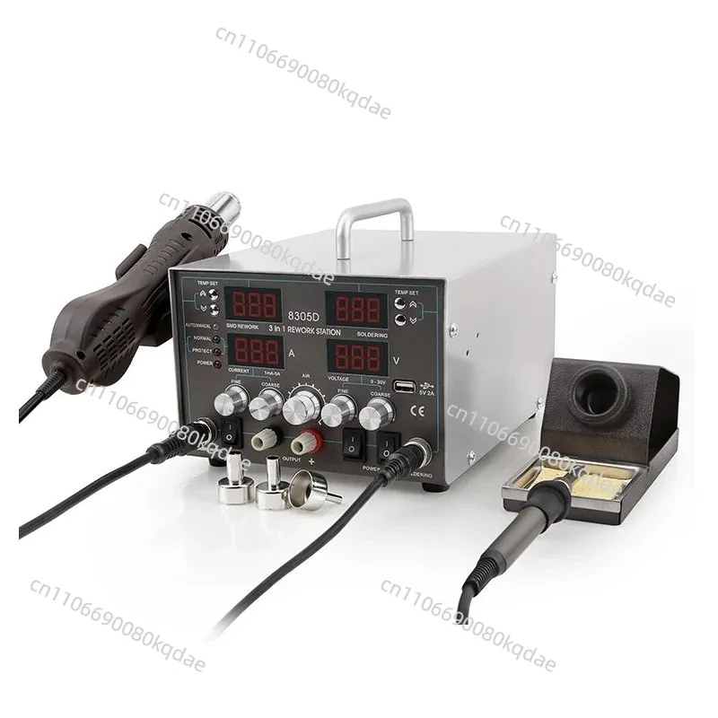 3‑In‑1 4‑Digit Display Hot‑Air Soldering Iron Rework Station For Repair