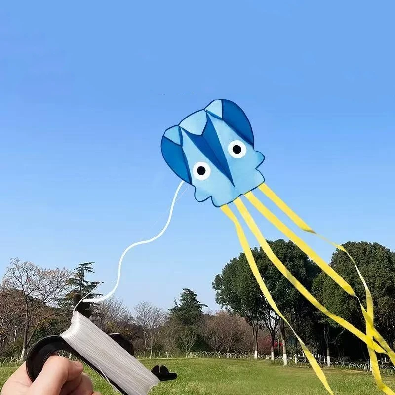 Aquilone per polpo per bambini aquilone gonfiabile da gioco all'aperto con linea di corde aquilone aquila aquilone uccello aquilone design per intrattenimento per bambini