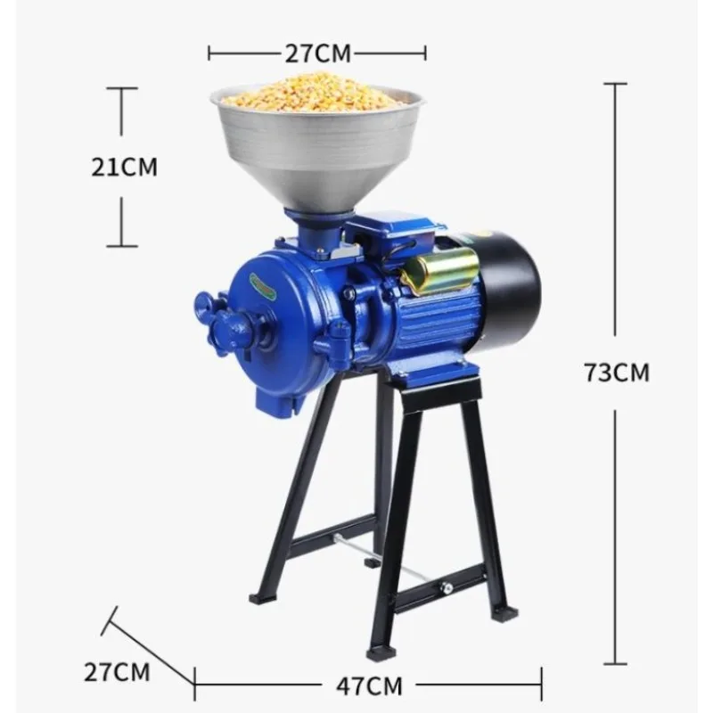 New Corn Grinder Pulverizing Wet and Dry Dual Purpose Small Commercial Grain fine Grinder