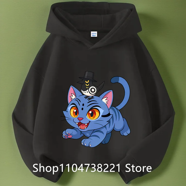 

KPop Demon Hunter Rumi Derpy Cartoon Girls Boy Hooded Sweatshirt Warm Children's Wave Fashion Casual Tops Casual Girls Clothing