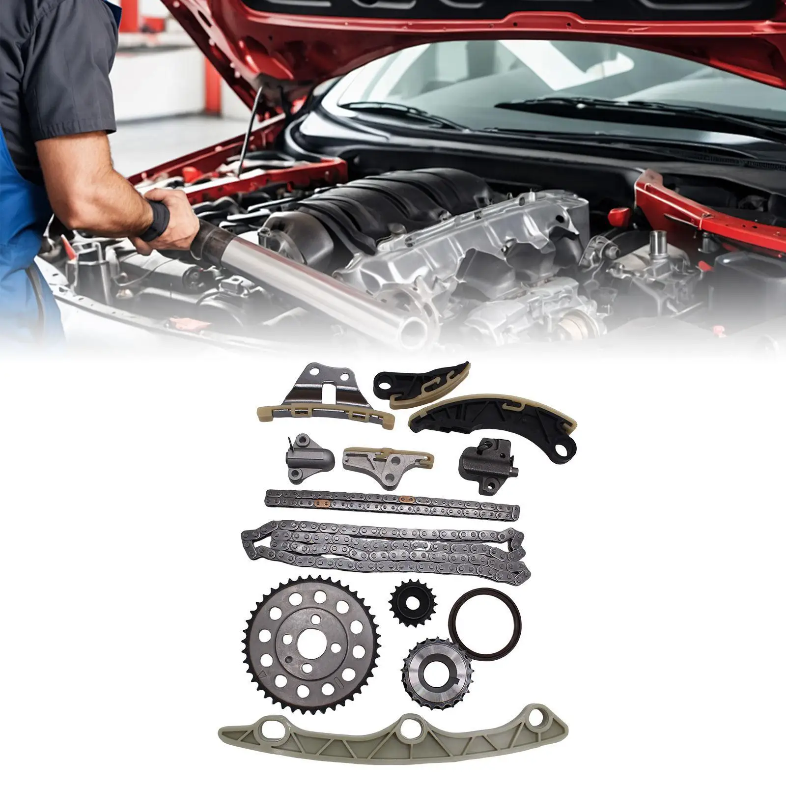 Motor Steuerkette Kit Motorteile R2AA12425A R2AA12614A R2AA1179XA R2AA12671 Autoteile Ersatzteile Autozubehör