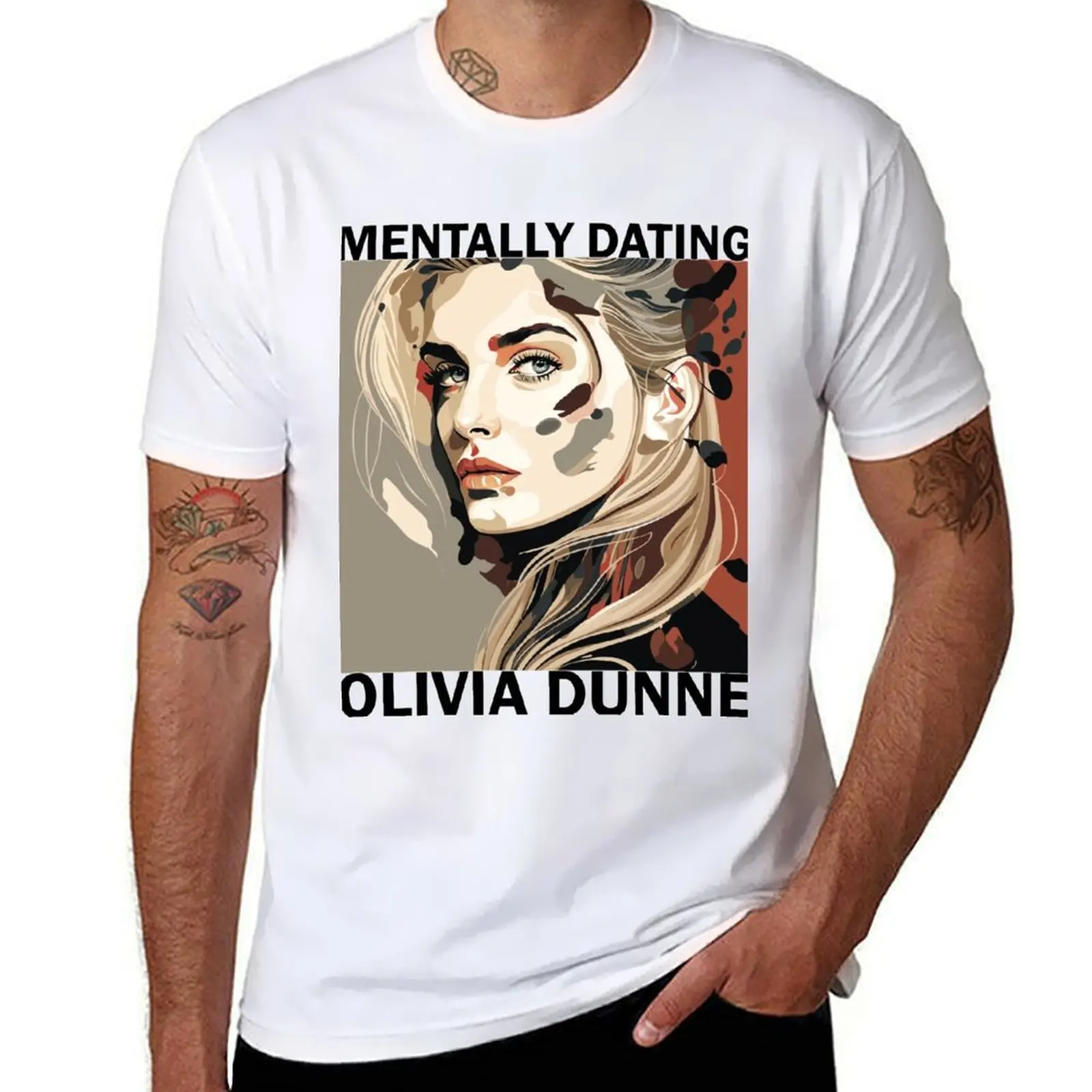 

Livvy Olivia Dunne T-Shirt cotton t shirts man 100% man t shirts graphic t shirt man plain T-shirt