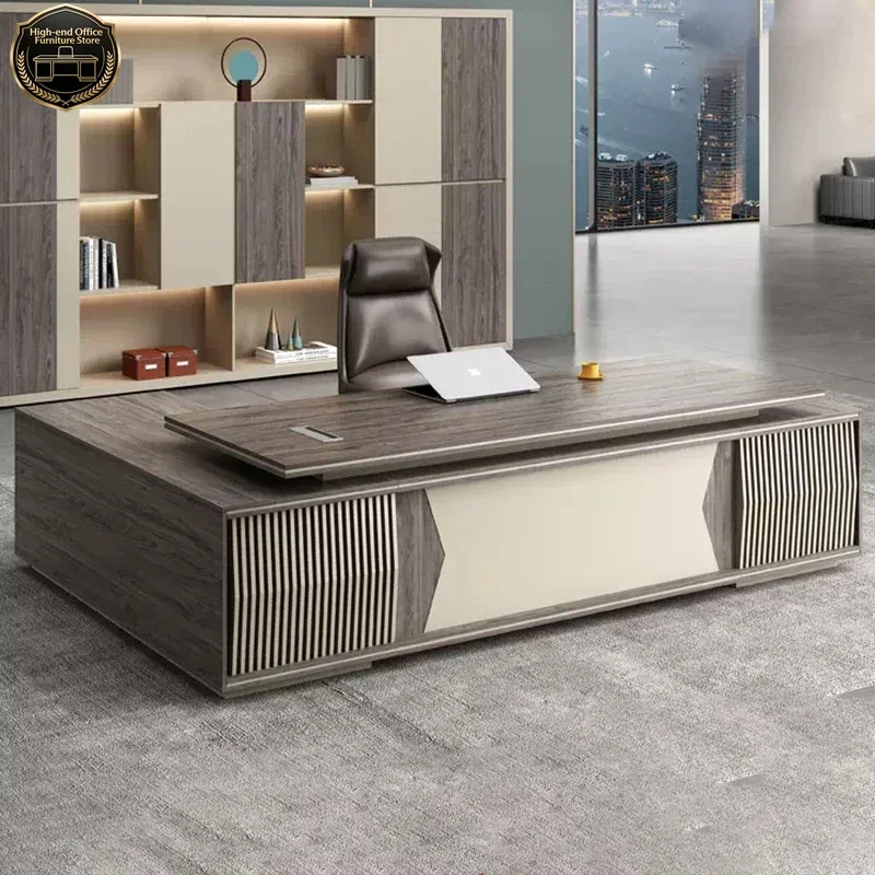 Commercial boss desk, office desk and chair combination, office home fashion president desk, manager desk