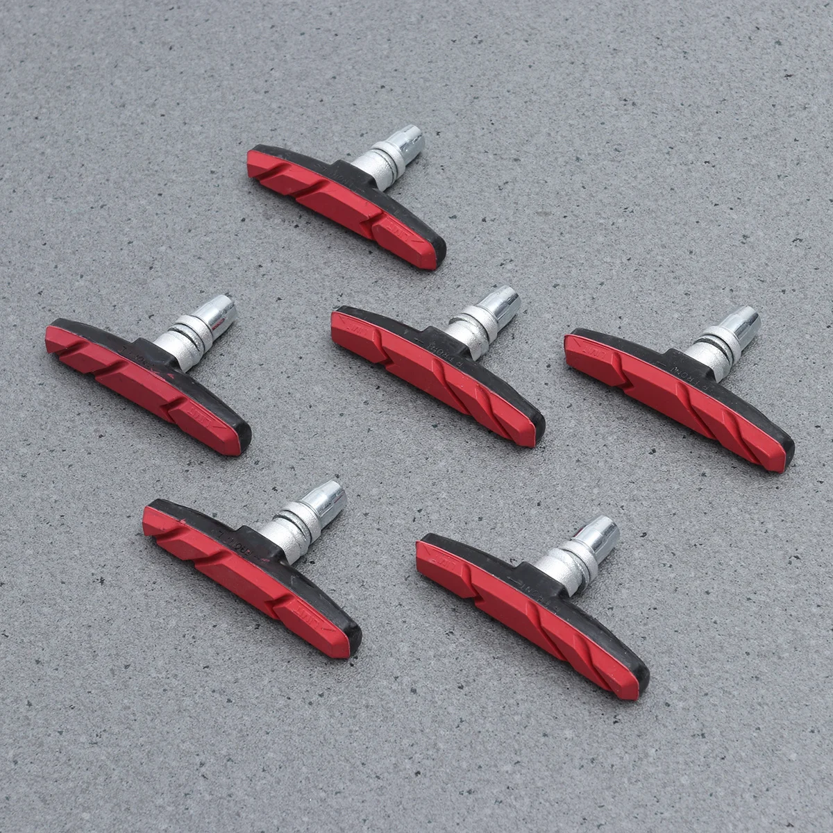 

Pads For Mountain Road Bike Waterproof Non-Slip Rubber Groove Durable Front Brake Shoes Cycling Accessories For