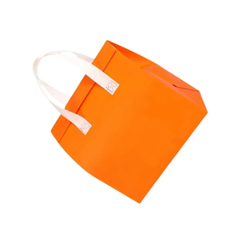 TEXU Food Packaging Bags Nonwoven Bags 10Pcs Takeaway Bags Custom Logo Lunch Bags Keep Warm And Keep Cold Takeout Tote Bags