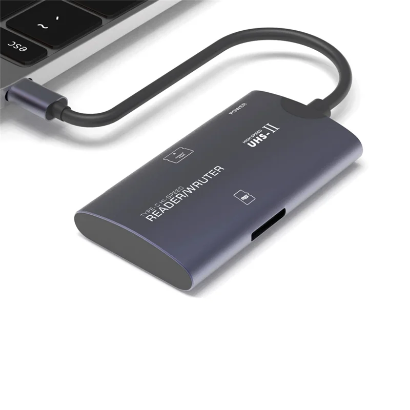 M20K High-Speed Multi-Function CF Card Reader Type-C (TF+CF) TF Aluminum Alloy Computer Mobile Phone Two-In-One Card Reader