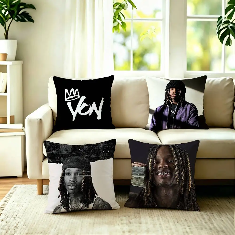 Raper K-King V-Von Square Double-Sided printed Pillow Case Bedroom Bedside Pillow Sofa Cushion Cover