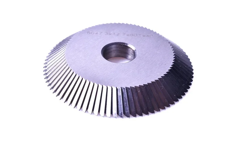 0010B HSS angle cutter 60 x 7.3 x 12.7 80 tooth milling cutter replace WENXING 233A 100B key cutting machines Locksmith Supplies