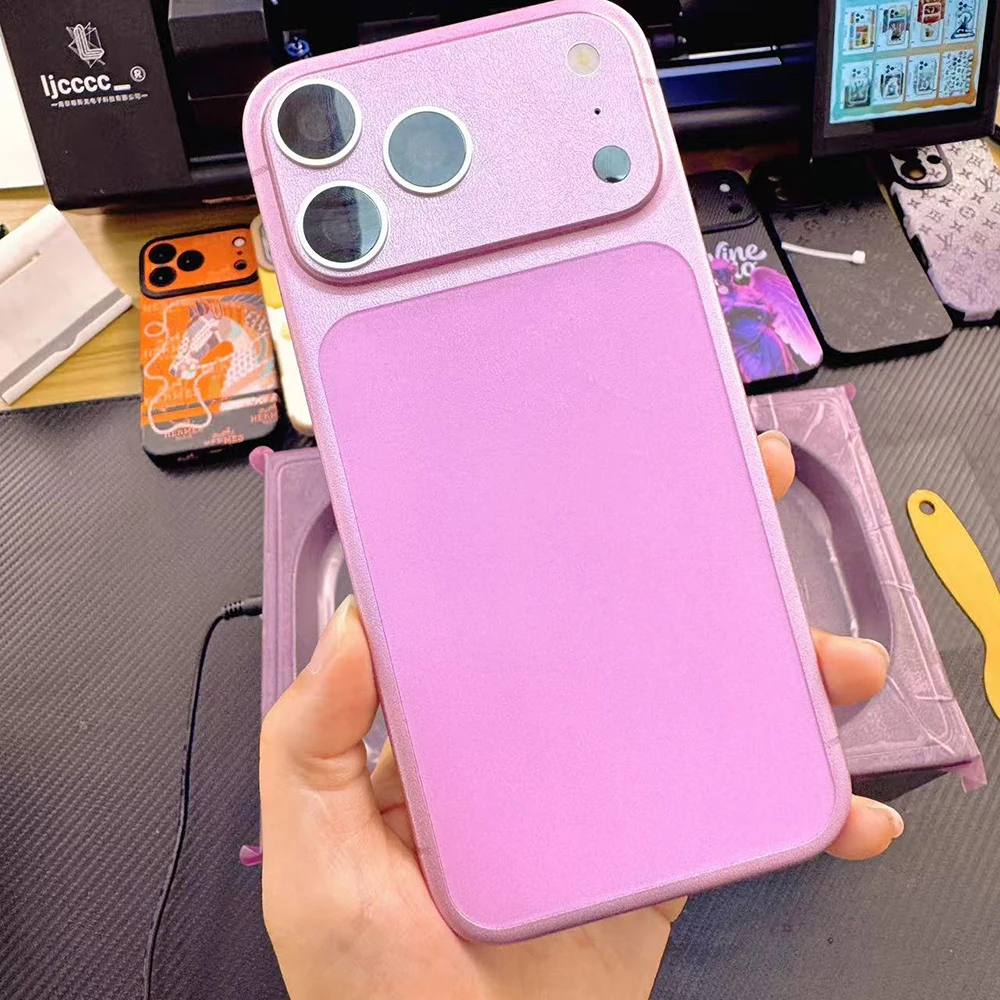 FONLYU 10 szt. Folia zmieniająca kolor do tylnej obudowy telefonu A4, maszyna do pakowania próżniowego, do iPhone 18 17 16 15 14 13 Pro Max — zdjęcie produktu 4