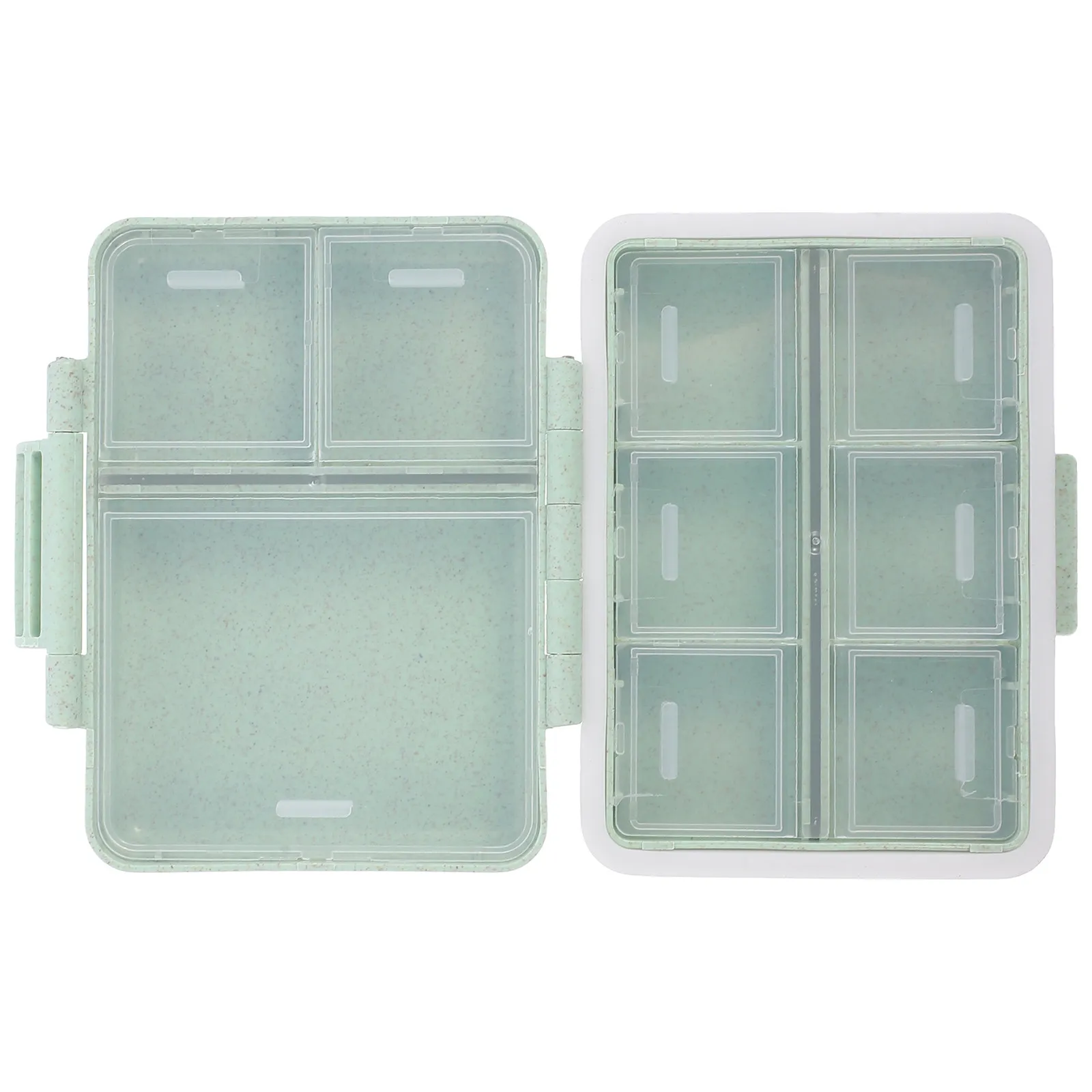 Portable Pill Organizer Box with Independent Compartments for Daily Medication Storage Compact Wear-Resistant Medicine Case