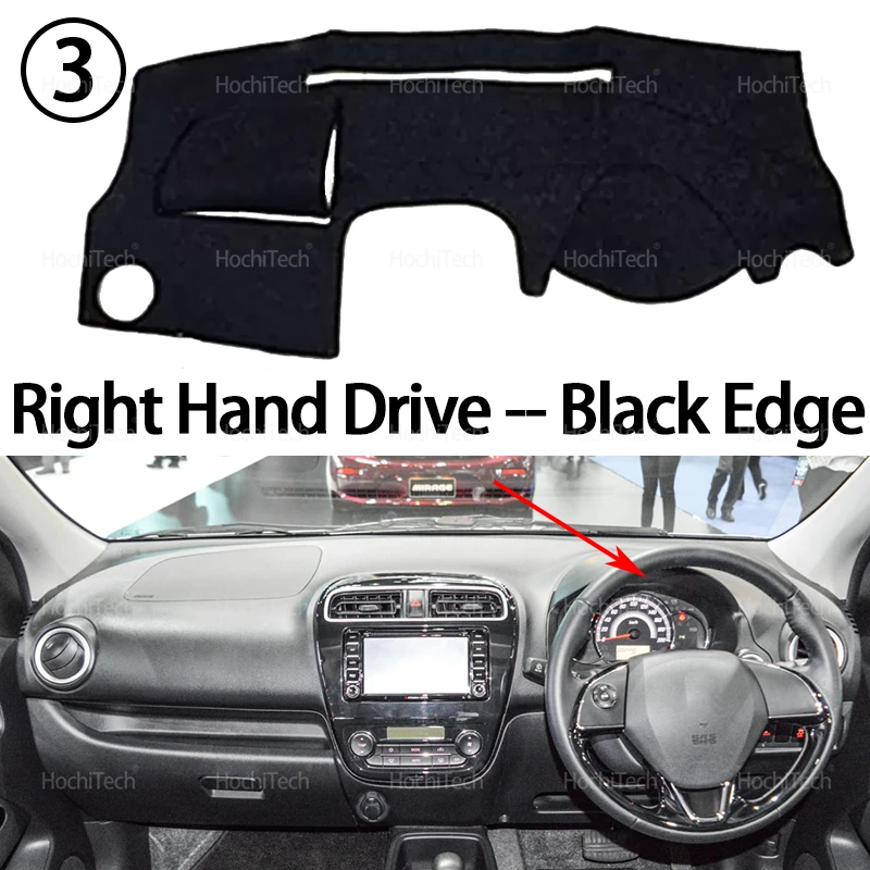 Auto Dashboard Abdeckung Dash Matte Bord Pad Teppich Dashmat Anti-Uv Matten Für Mitsubishi Mirage G4 Dodge Attitude A00 LA A10 2015-2025 – Detail 10