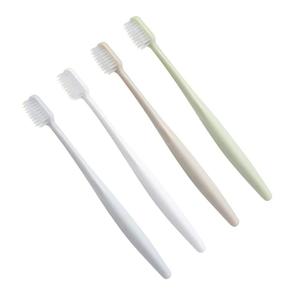 Nano Toothbrush Brush Set para limpeza profunda, Branco Khaki Luz Verde Azul Cinzento, 4Pcs