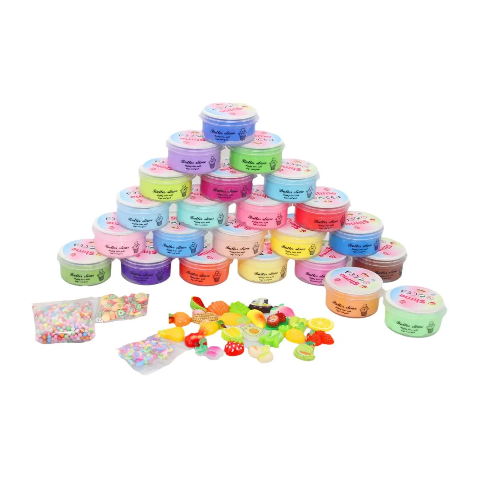 24x Butter Slime Kits Education Colorful Art Crafts Slime Mud Clay Creative Party Favor Soft for Kids Prize Girls and Boys Gift