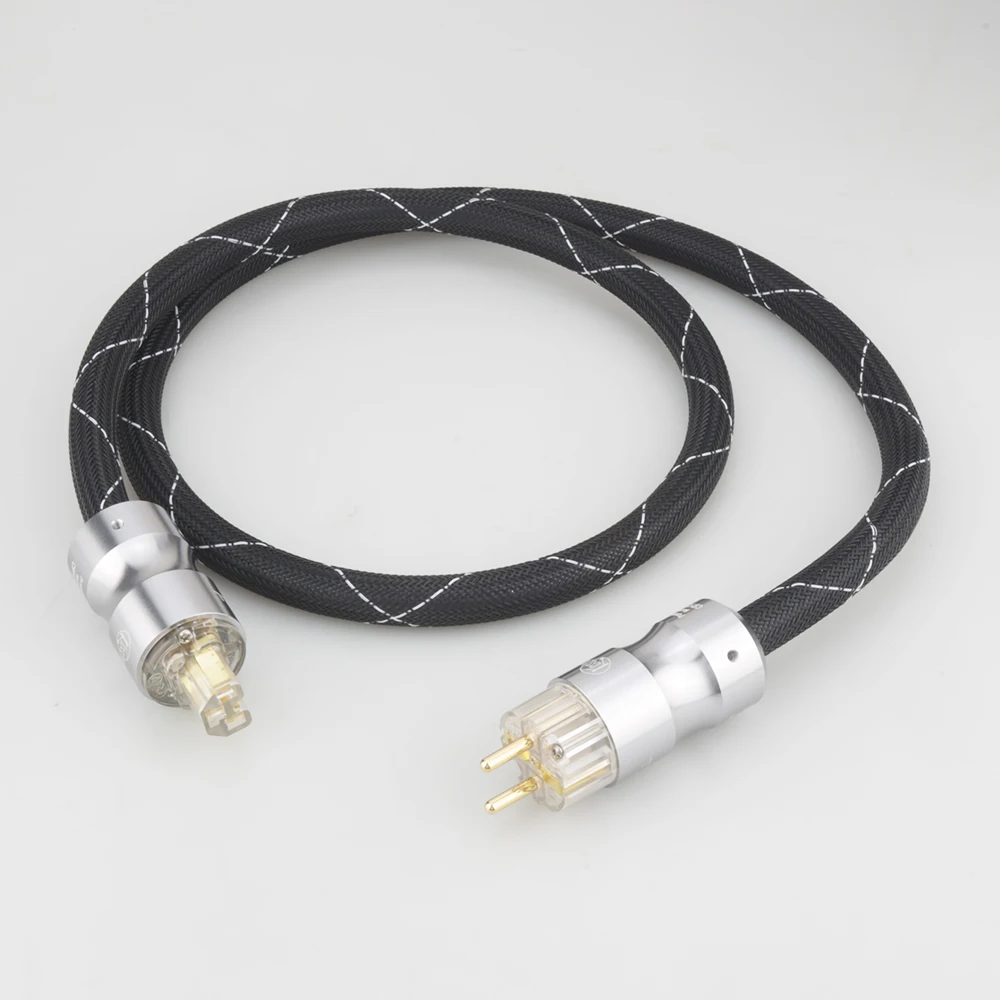 

Высококачественный Кабель питания Audiocrast 10AWG, шнур P101 Schuko, сетевой шнур, аудиофил, Hi-Fi, европейская позолоченная вилка