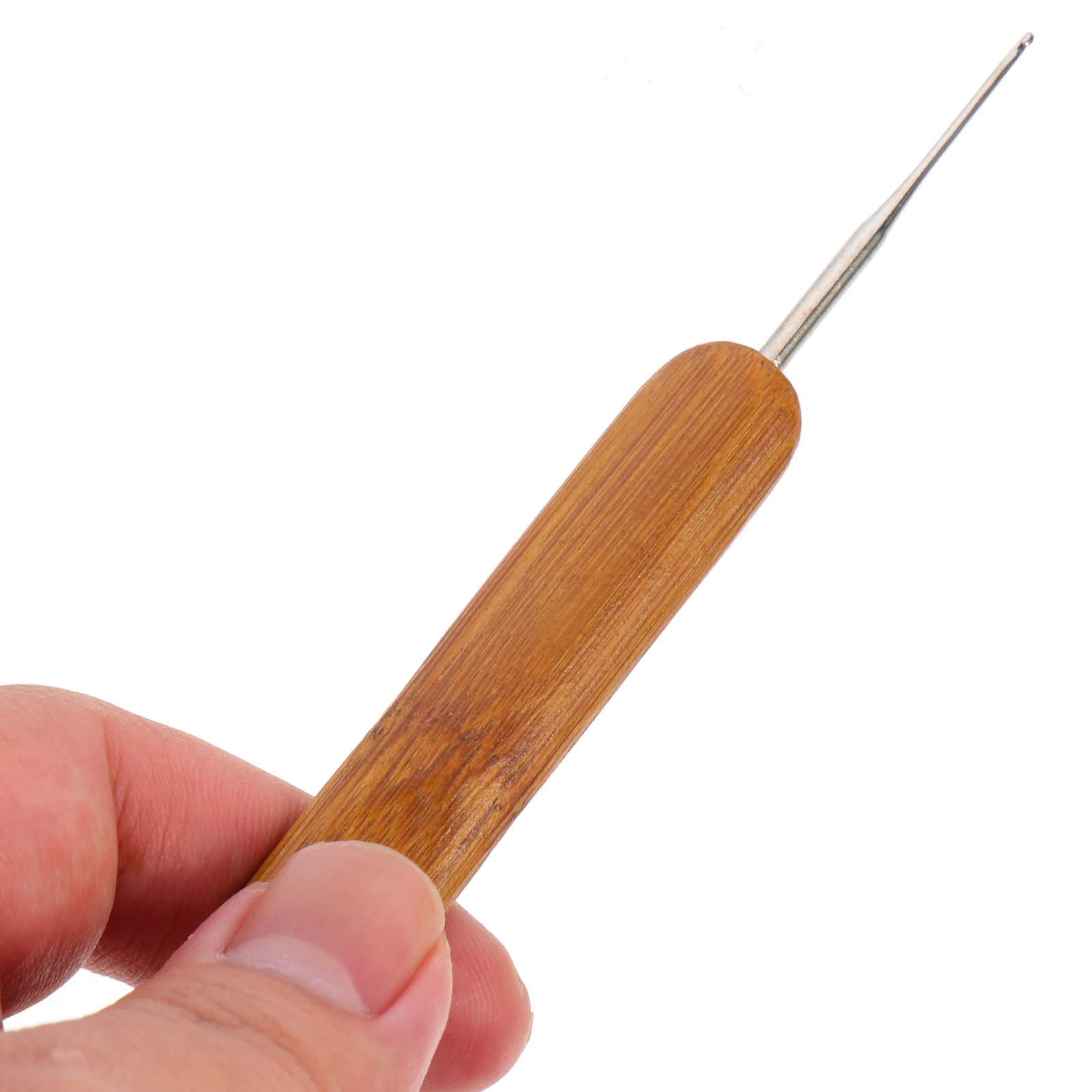 

2Pcs Carbonized Bamboo Knitting Needles Set Smooth Finish Single Pointed Crochet Needles 0.5mm 0.75mm Lightweight Durable