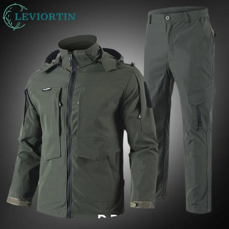 

Уличный камуфляжный тактический костюм для мужчин, весенне-осенняя уличная тренировочная куртка для альпинизма и брюки для спецодежды