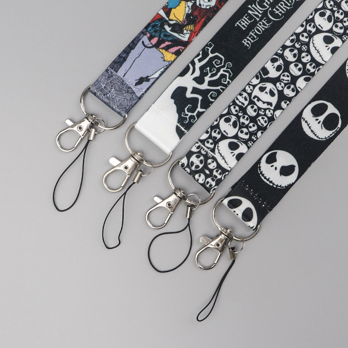 

Christmas Lanyard Neck Strap Halloween Skeleton Keychain for Pendant Key ID Badge Holder Key Holder DIY Hang Rope Keyrings