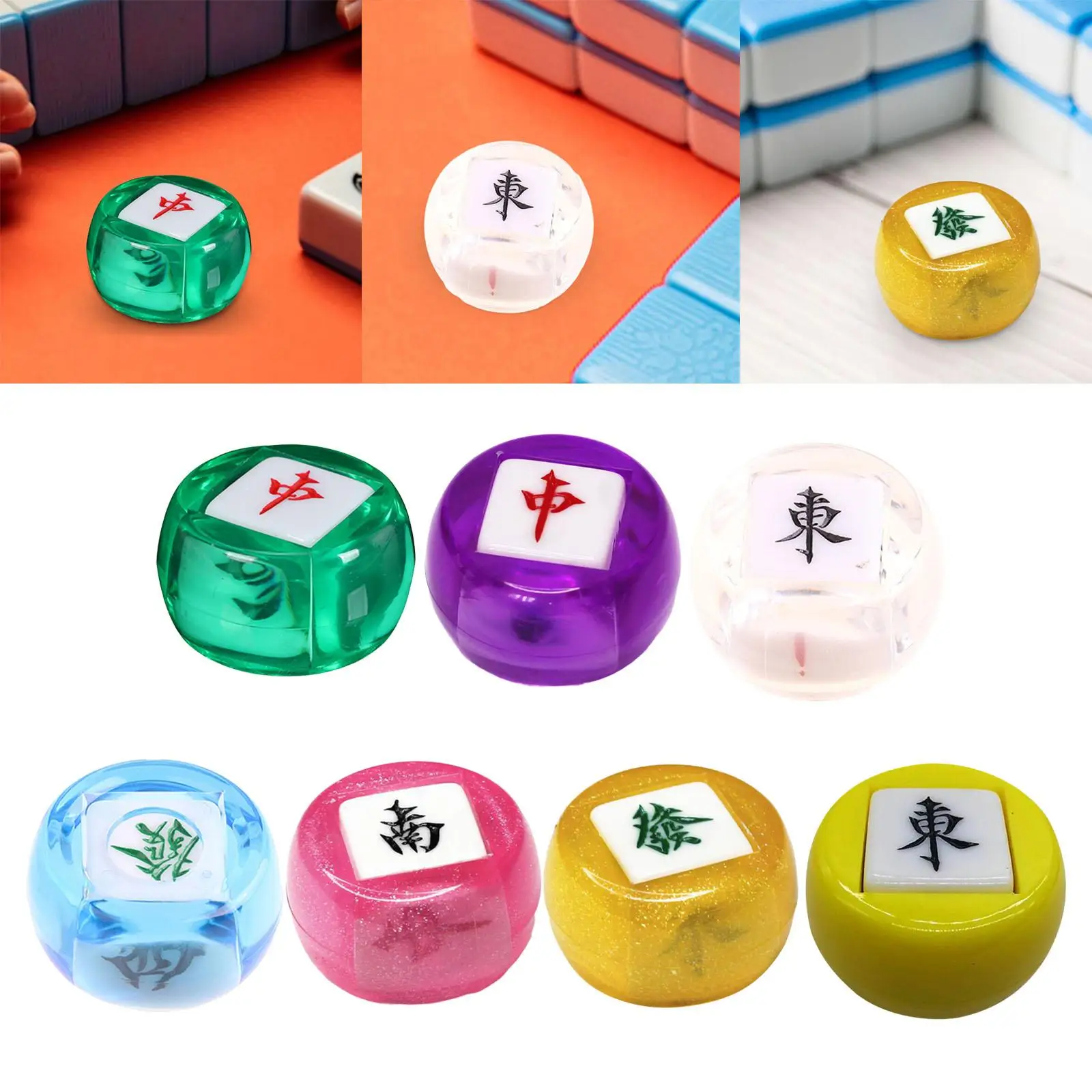 Chinese Mahjong Dice Card Room Accessories Card Game Board Game Game Dice Party Favors Multi Sided Game Dice for Party KTV