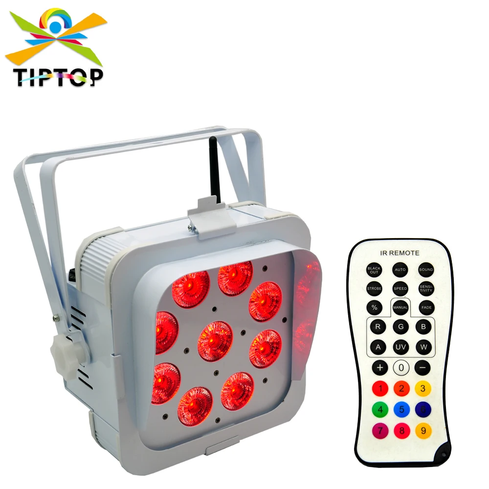 TIPTOP TP-G3049-5IN1 9x15W Bright LED Par for Stage/Party/Wedding/Club with battery capacity tyanshine leds with wireless dmx